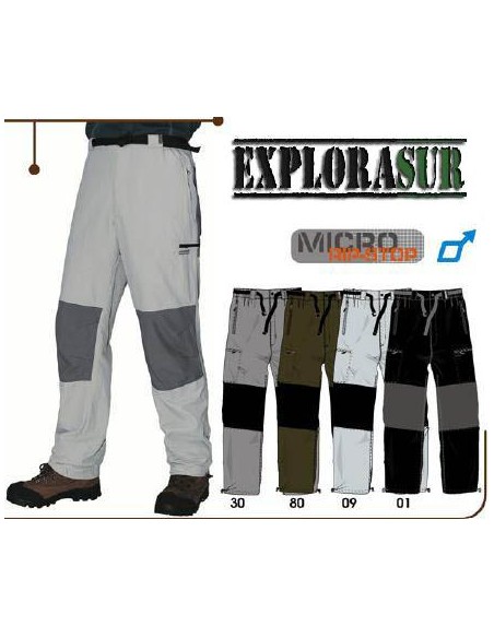 Pantalon montaña / trekking rip-stop bicolor Pisco