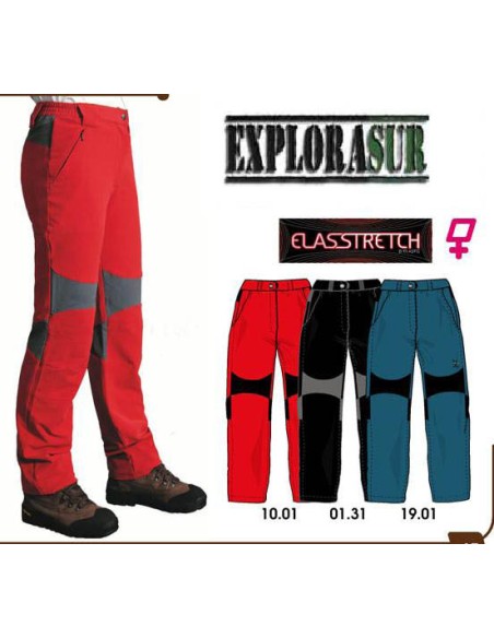 Pantalon montaña para mujeres, TONEO, Elástico Bicolor SoftStretch