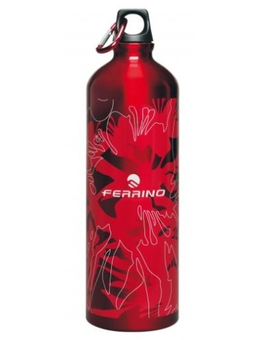 Botella aluminio con mosquetón, RAINBOW 1 - Ferrino
