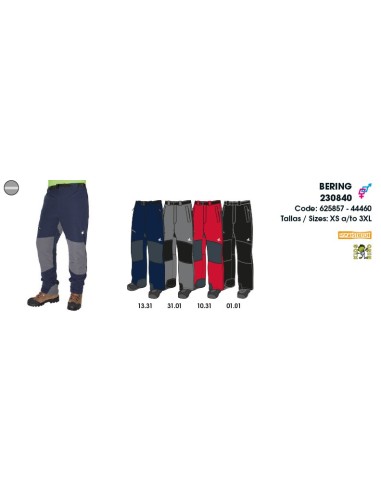 Pantalones de montaña Unisex, BERING, con protecciones y elastan Bering - SoftStrech