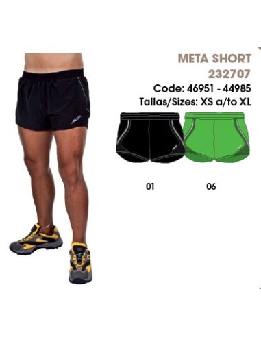 Pantalones cortos hombres, META SHORT - Runstretch Team Sports