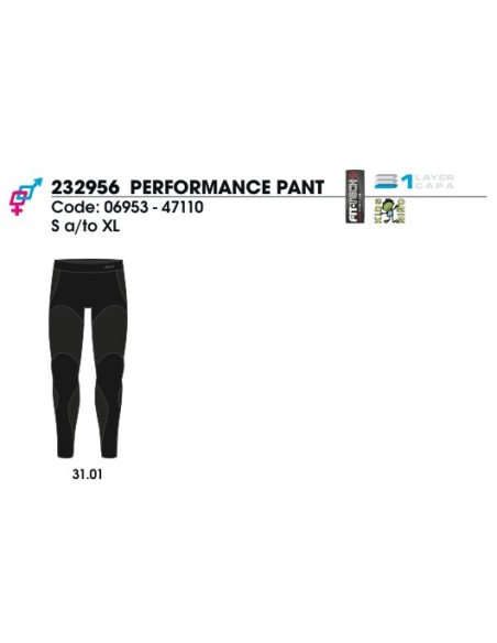 Pantalones Unisex, PERFORMANCE PANT, Fit-Tech Thermic
