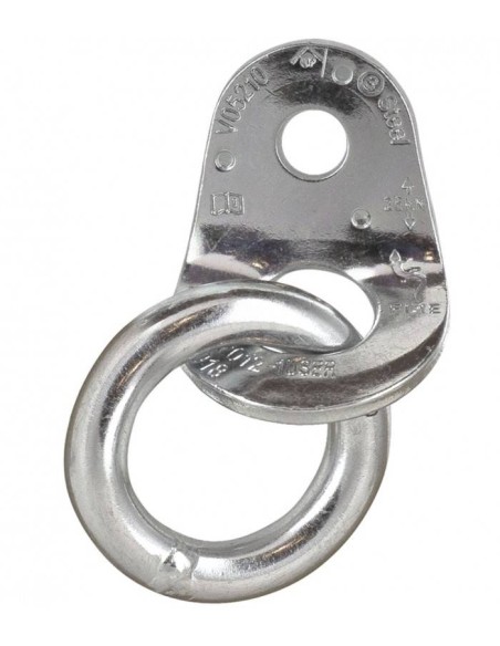 Nueva Fixe Plaqueta con anilla Ø10mm - acero cincado ecotri